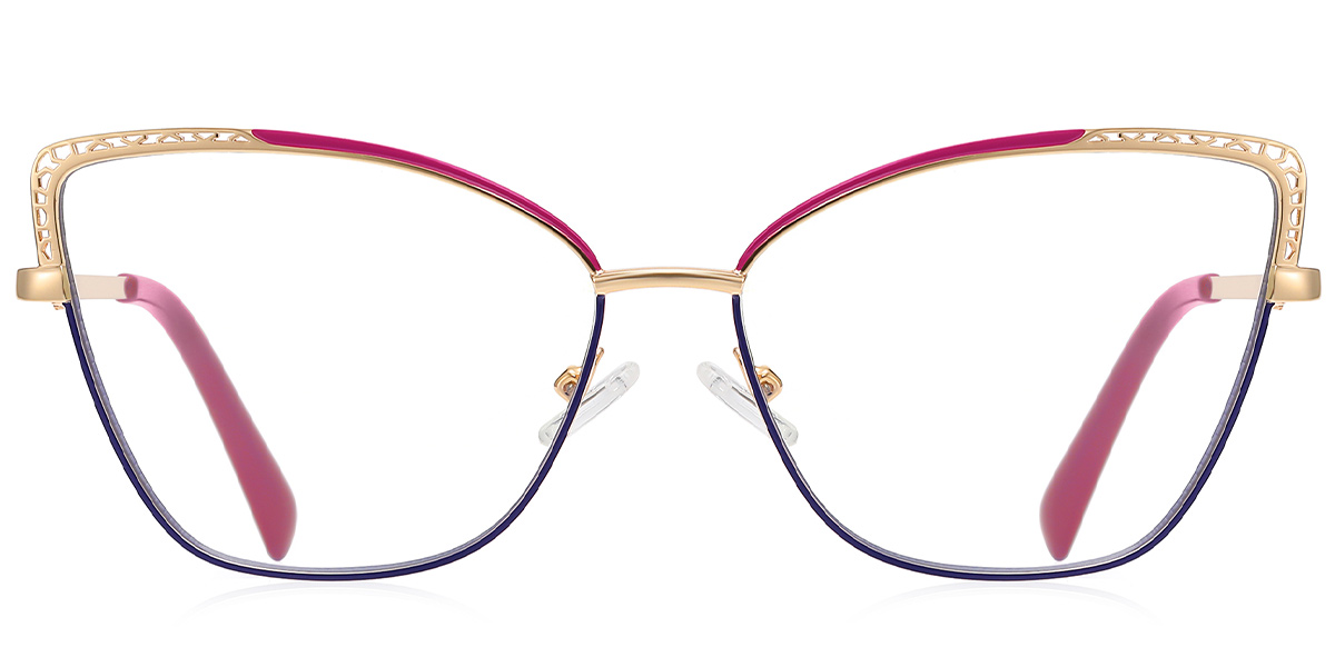 Cat Eye Frame pattern-rose