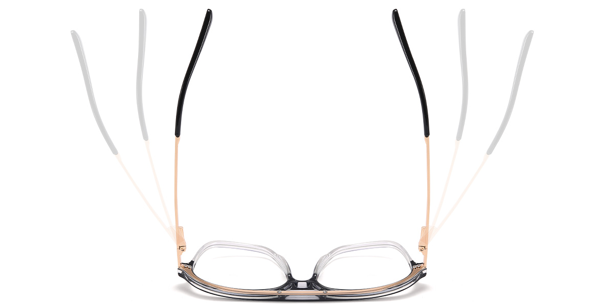 Aviator Frame pattern-black