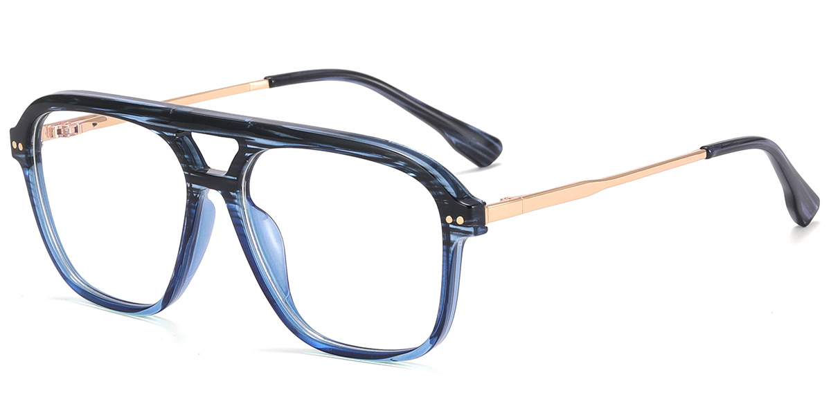 Aviator Frame pattern-blue