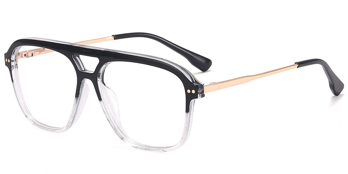 Aviator Frame pattern-black