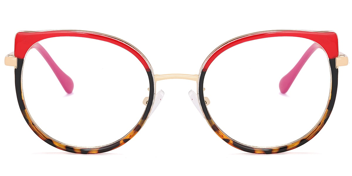 Oval Frame pattern-red