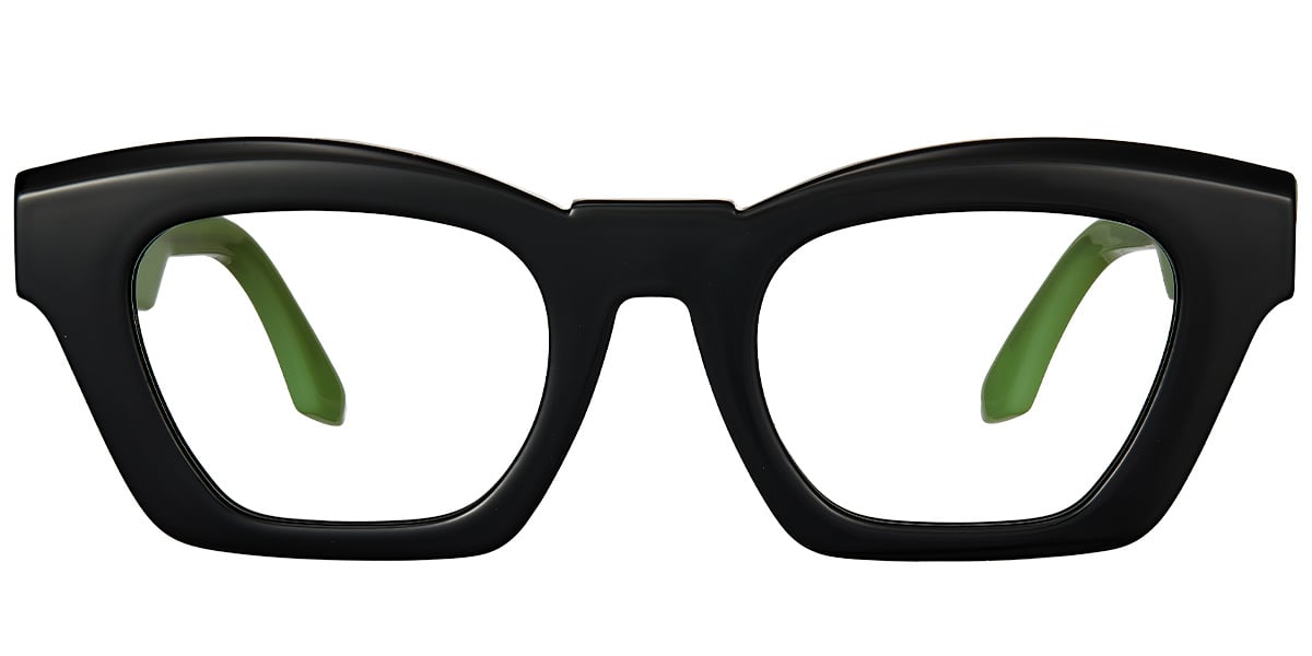 Acetate Square Frame bright_black