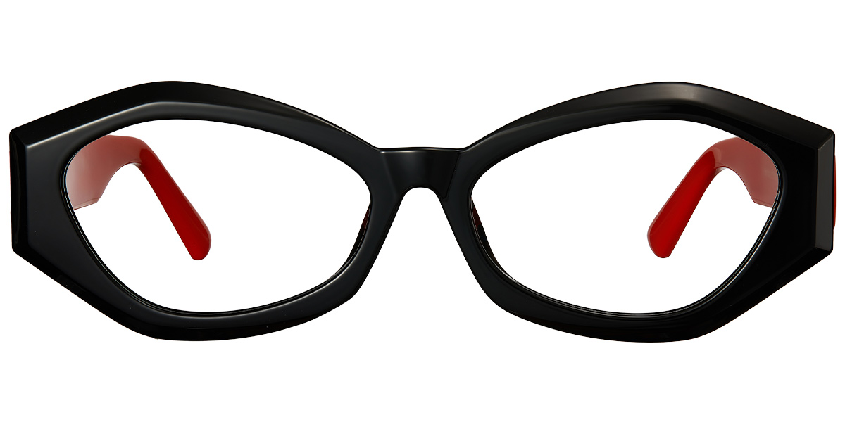 Acetate Geometric Frame bright_black