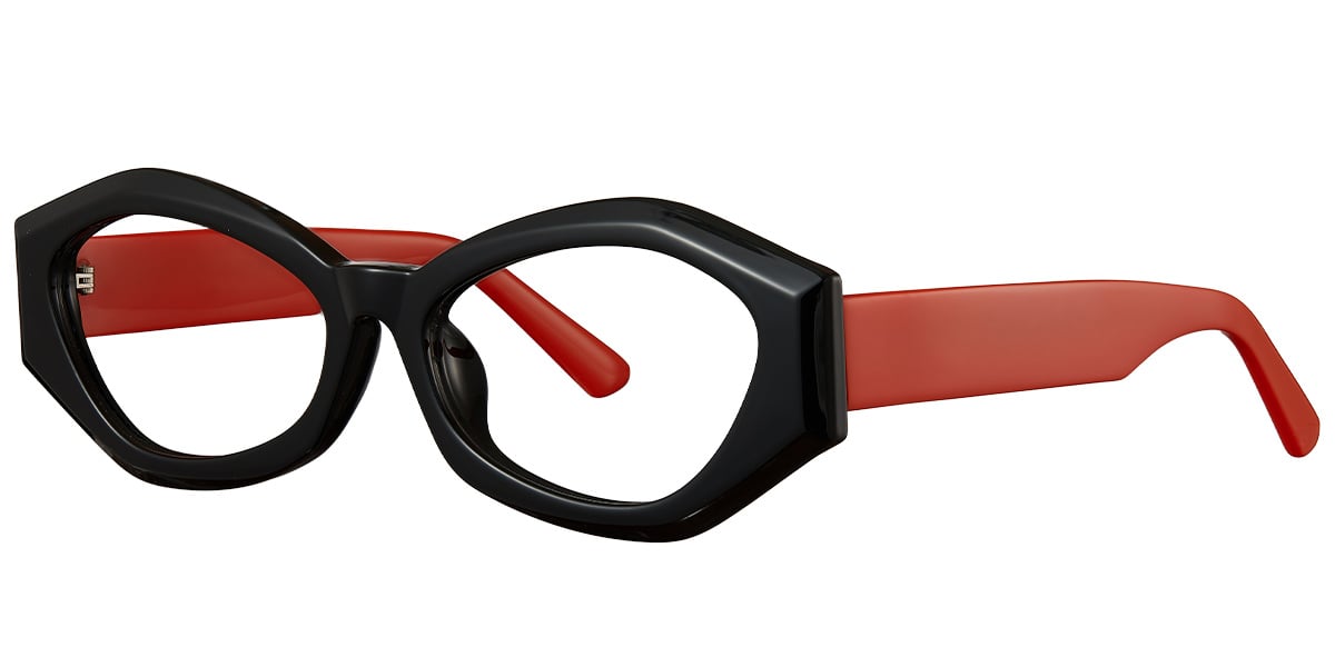 Acetate Geometric Frame bright_black