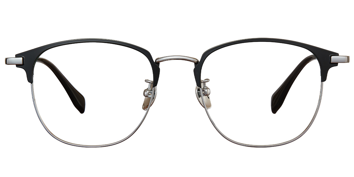 Titanium Square Frame black-silver