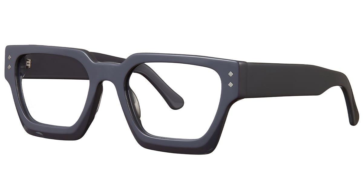 Acetate Square Frame grey