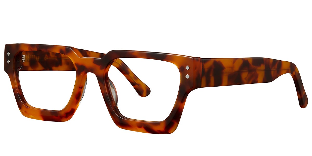 Acetate Square Frame tortoiseshell