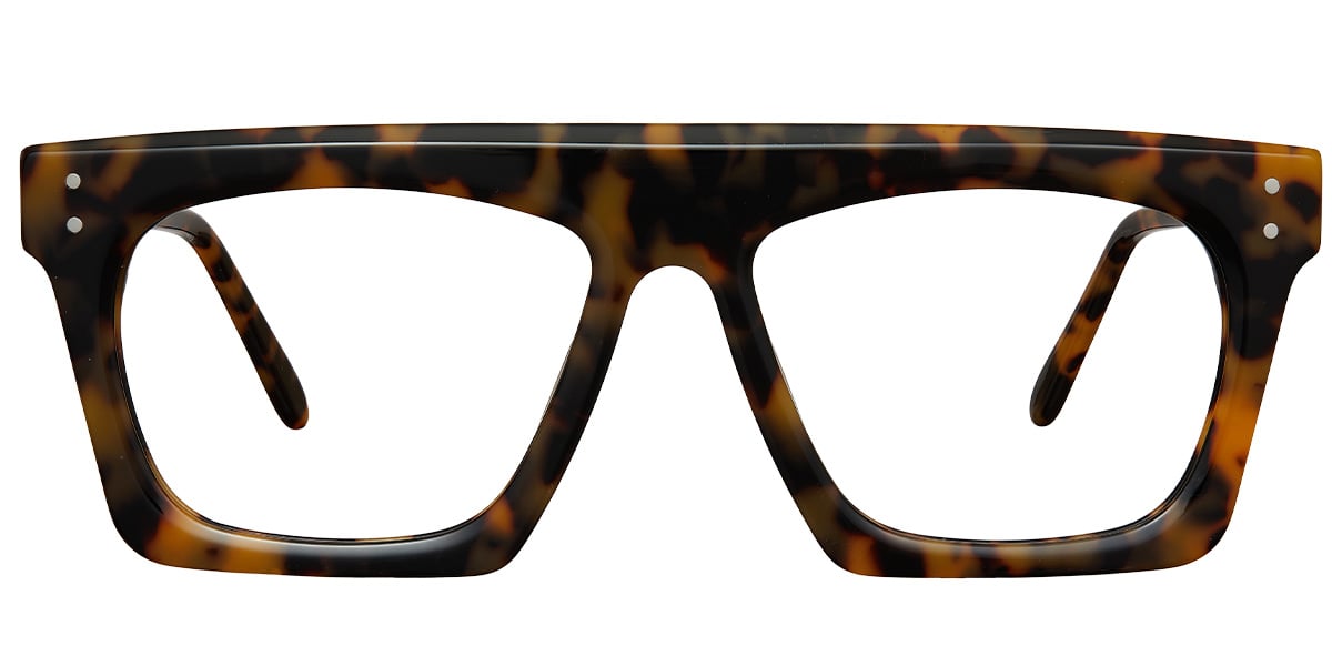 Acetate Square Frame tortoiseshell