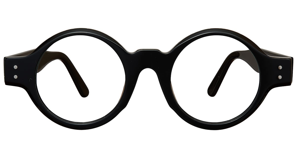 Acetate Round Frame black