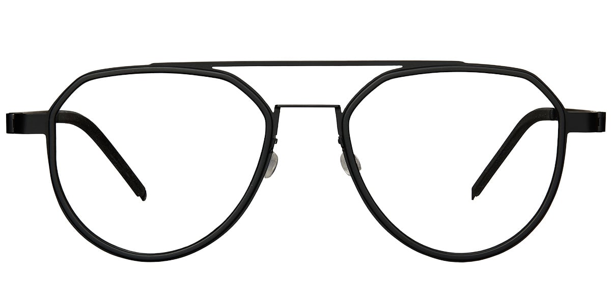 Titanium Aviator Frame black