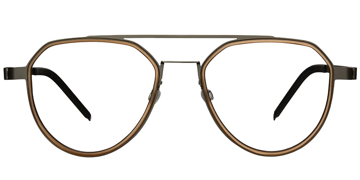 Titanium Aviator Frame gun_metal-brown