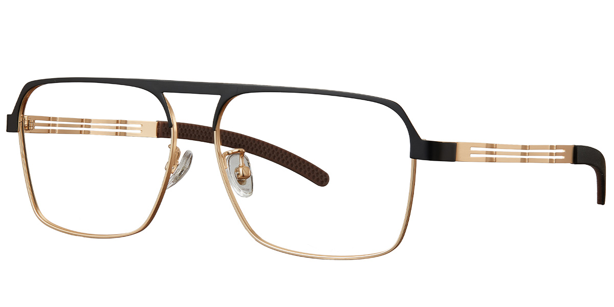 Square Frame black-gold