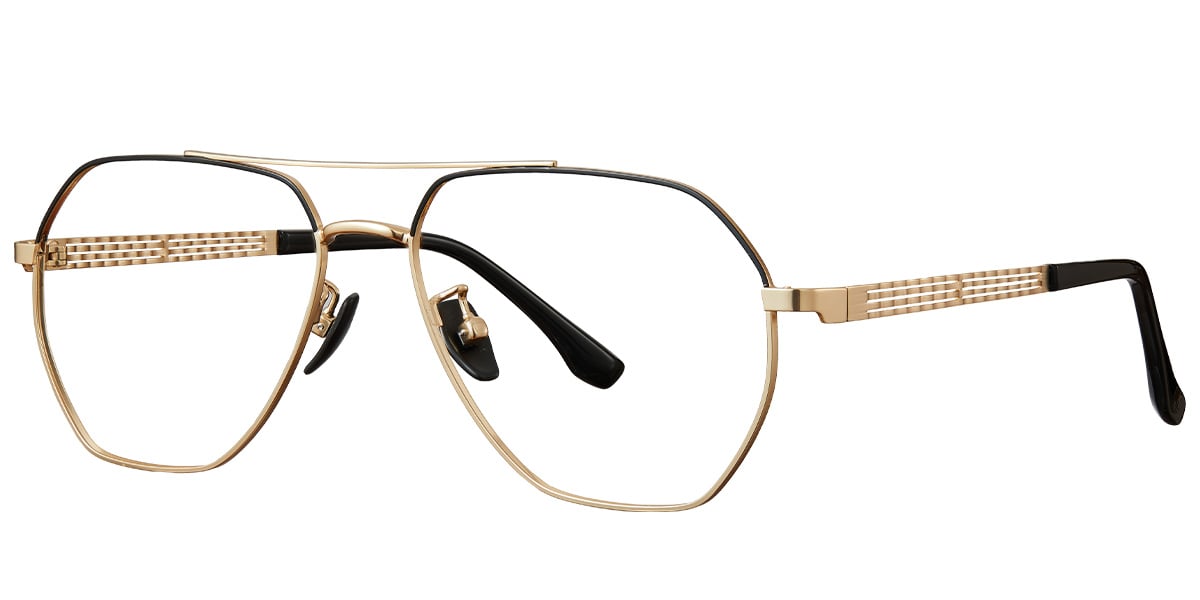 Aviator Frame black-gold