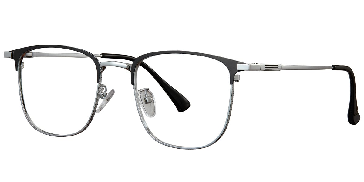 Square Frame black-silver