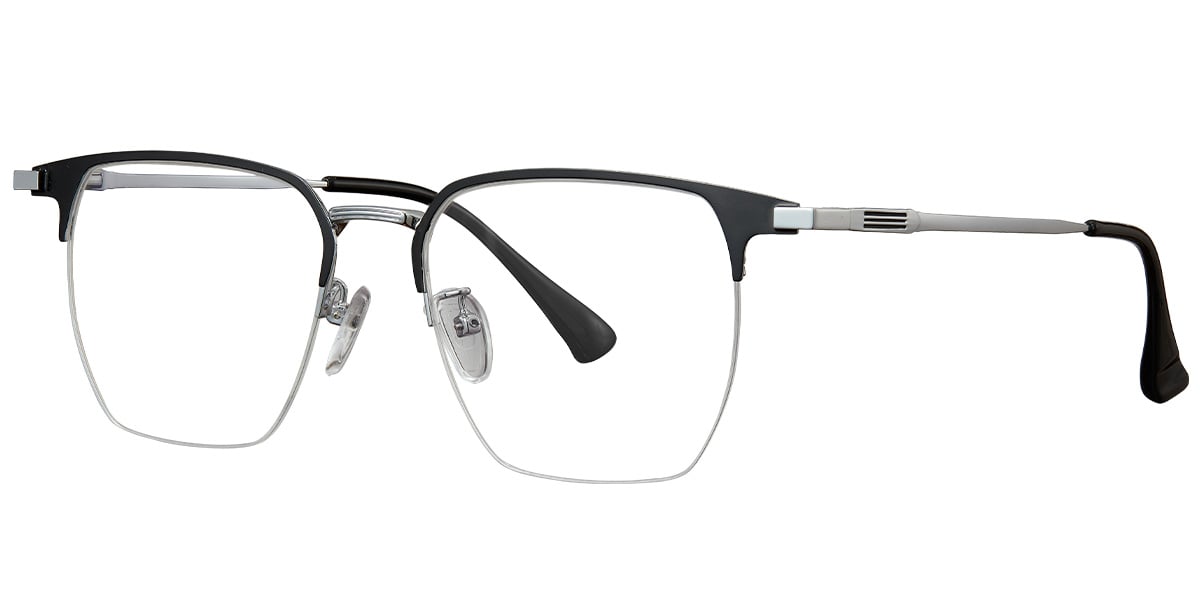 Square Frame black-silver