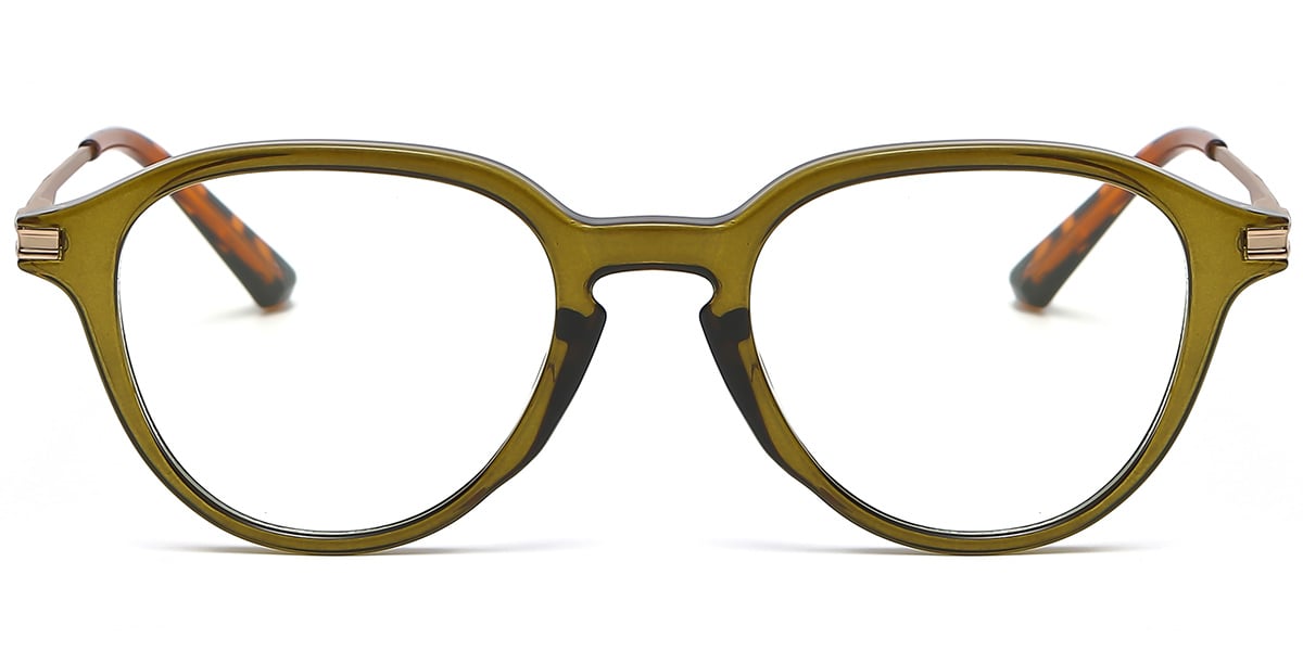 Oval Frame translucent-green