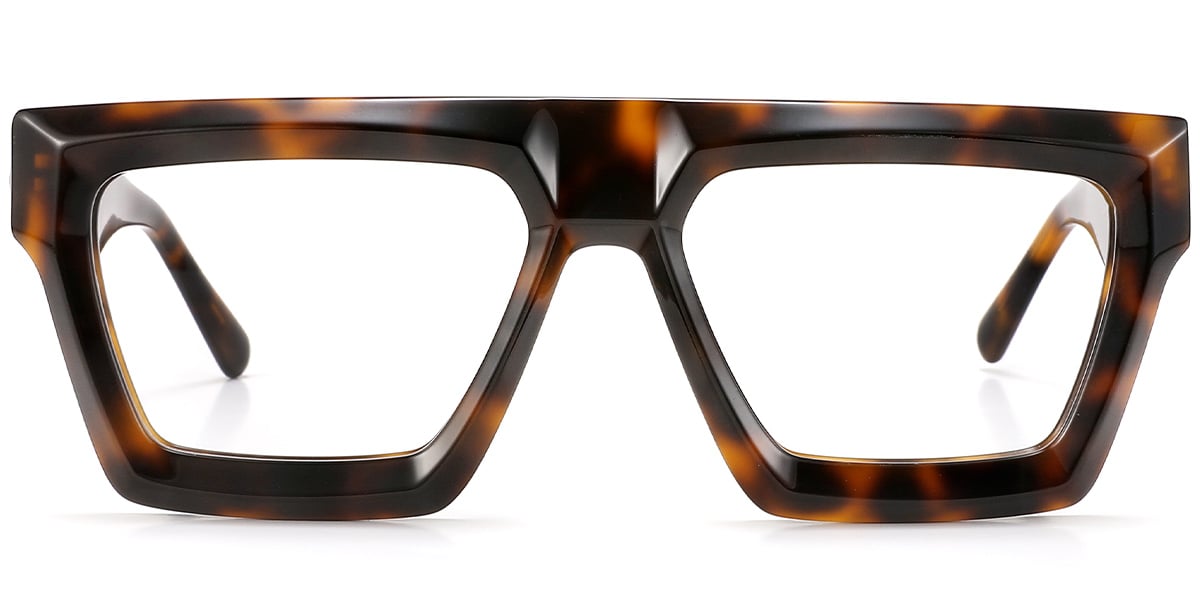 Acetate Square Frame tortoiseshell