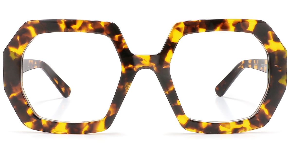 Acetate Geometric Frame tortoiseshell