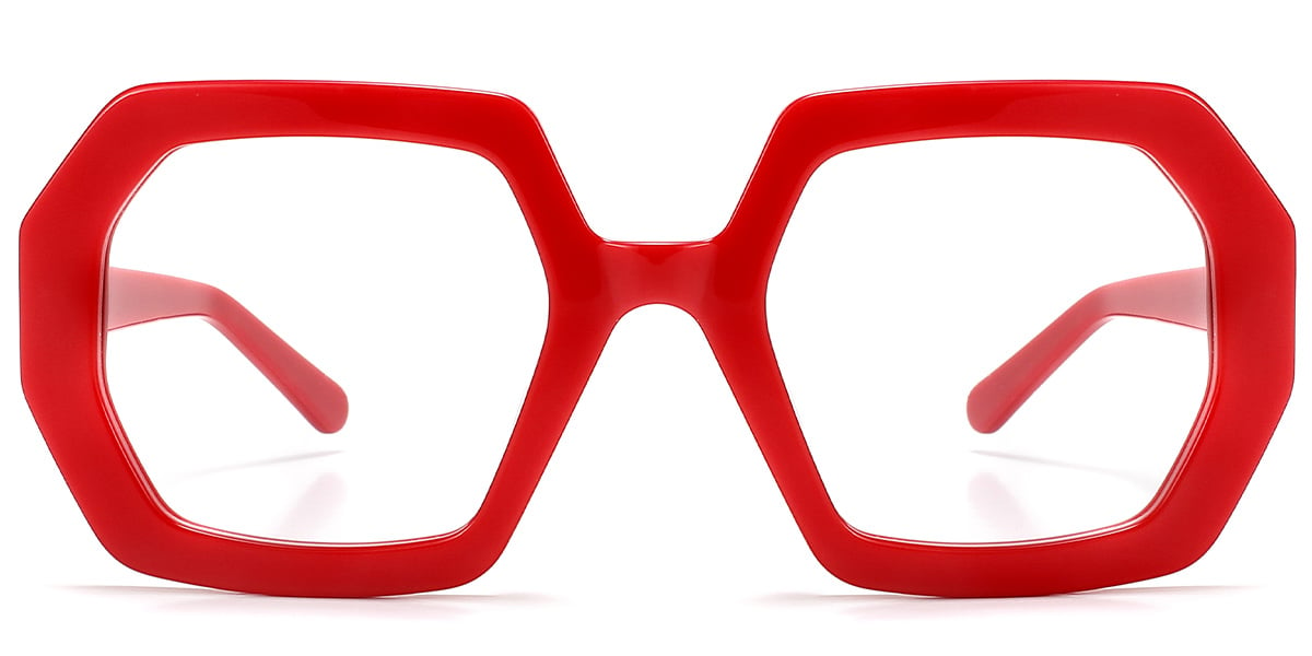 Acetate Geometric Frame red