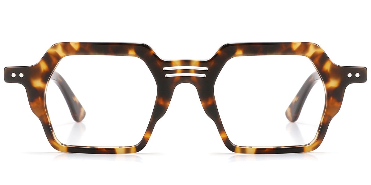 Acetate Square Frame tortoiseshell