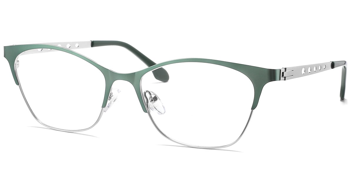 Oval Frame silver-green