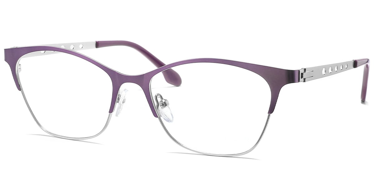 Oval Frame silver-purple