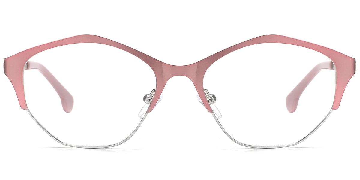 Geometric Frame silver-pink