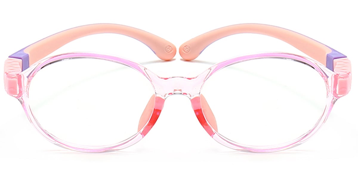 Kid's Oval Frame translucent-pink