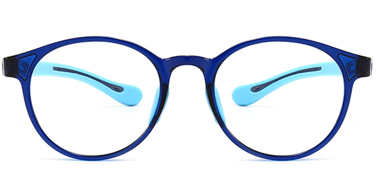 Kid's Round Frame translucent-blue