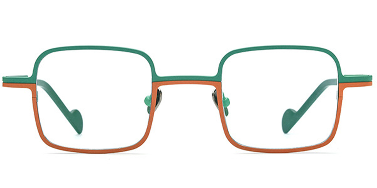 Titanium Square Frame pattern-green