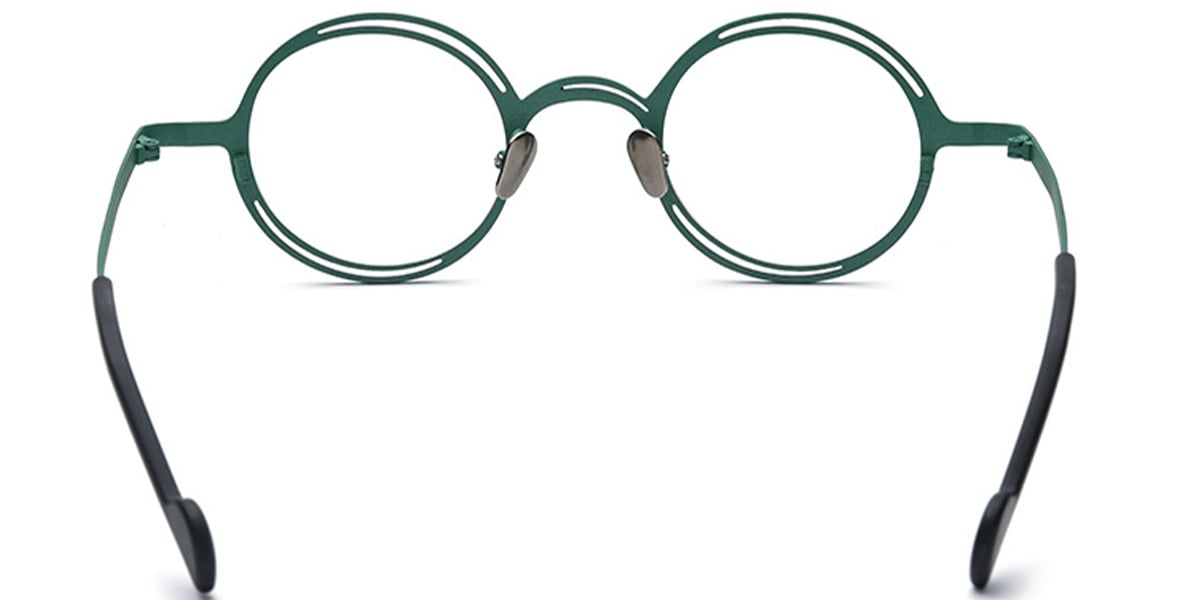 Titanium Round Frame pattern-green