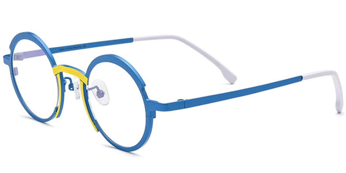 Titanium Round Frame blue