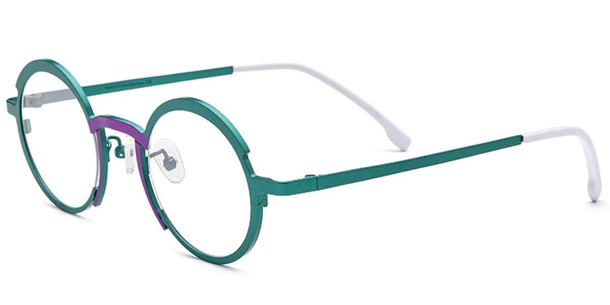 Titanium Round Frame green