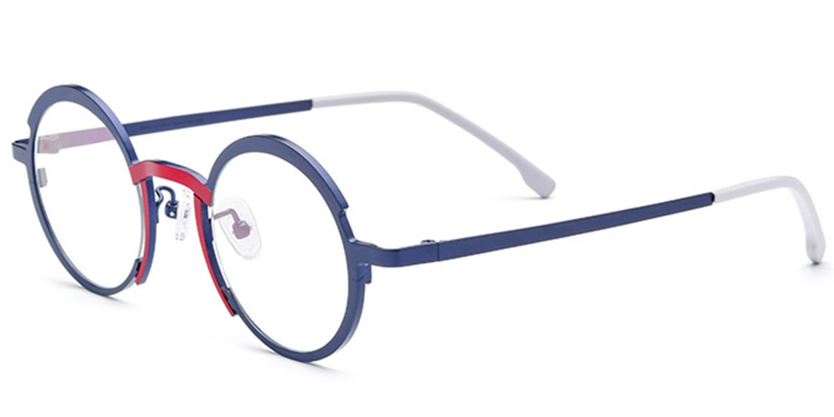 Titanium Round Frame dark_blue