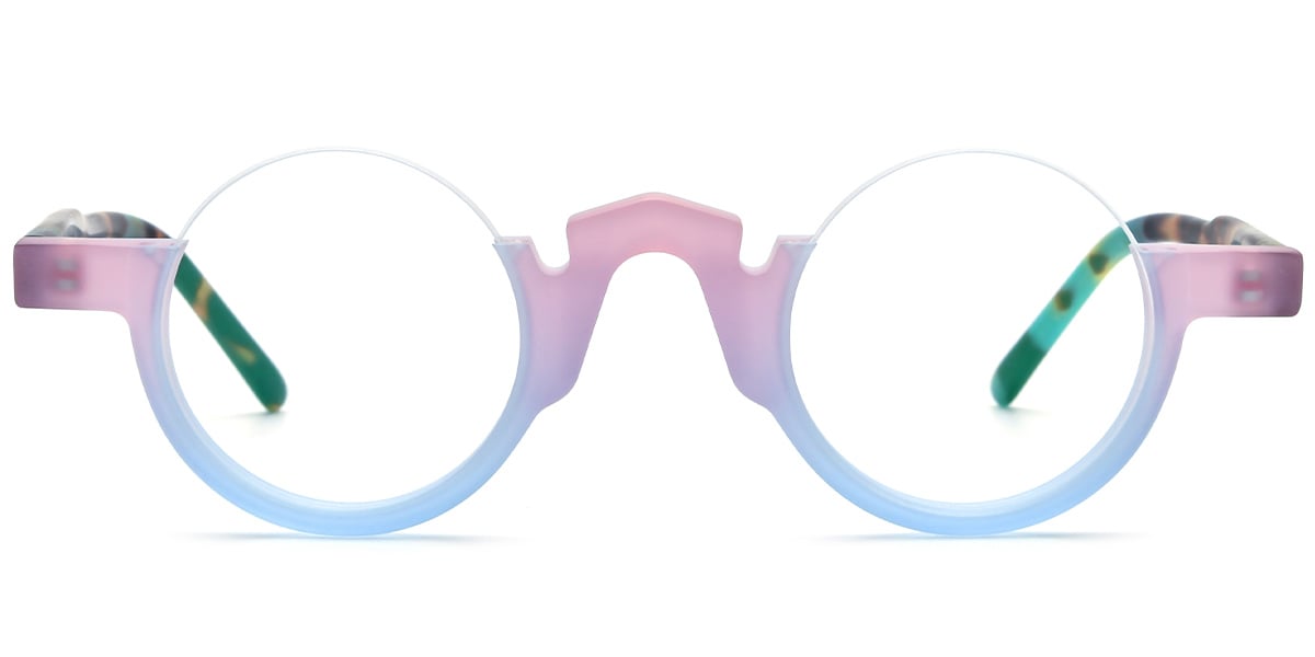 Acetate Round Frame gradient_pink