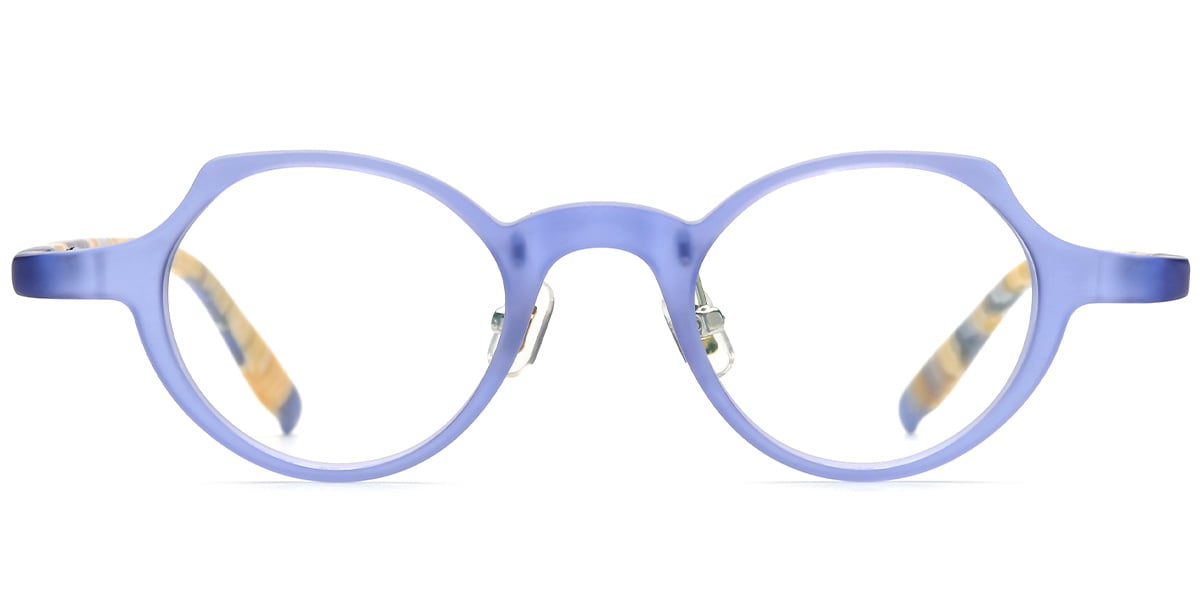 Acetate Oval Frame blue