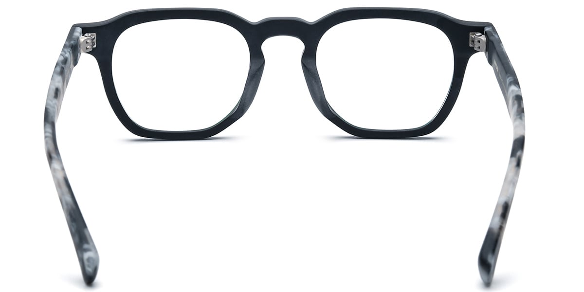 Acetate Square Frame pattern-black