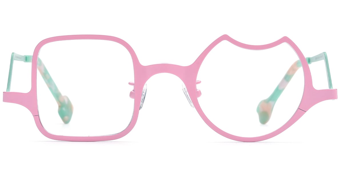 Titanium Geometric Frame pink