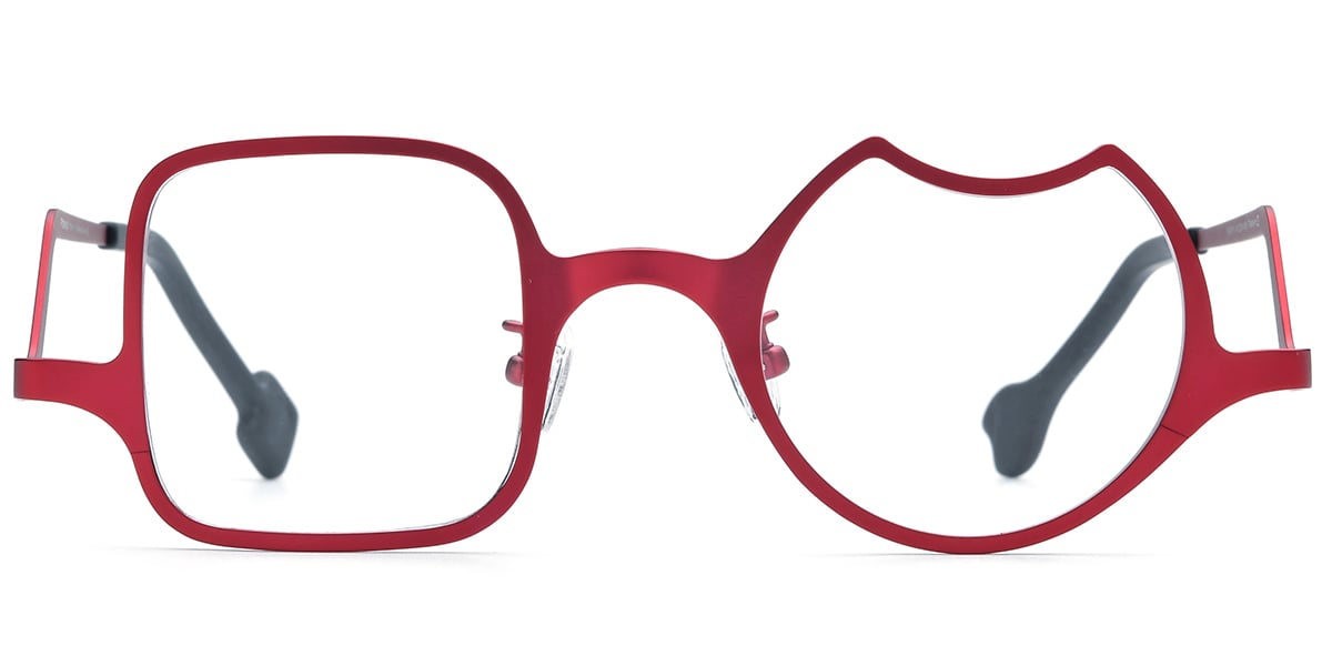 Titanium Geometric Frame red