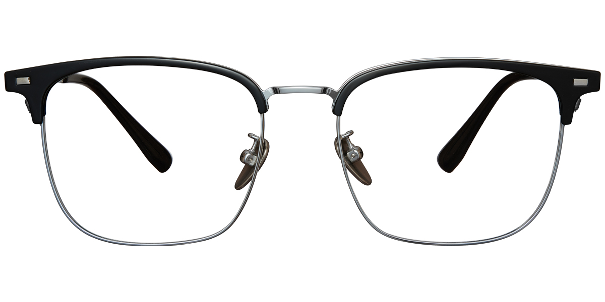 Titanium Square Frame black-silver