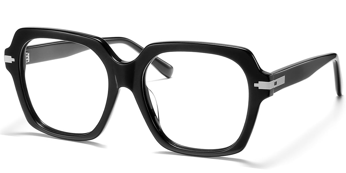 Acetate Square Frame black