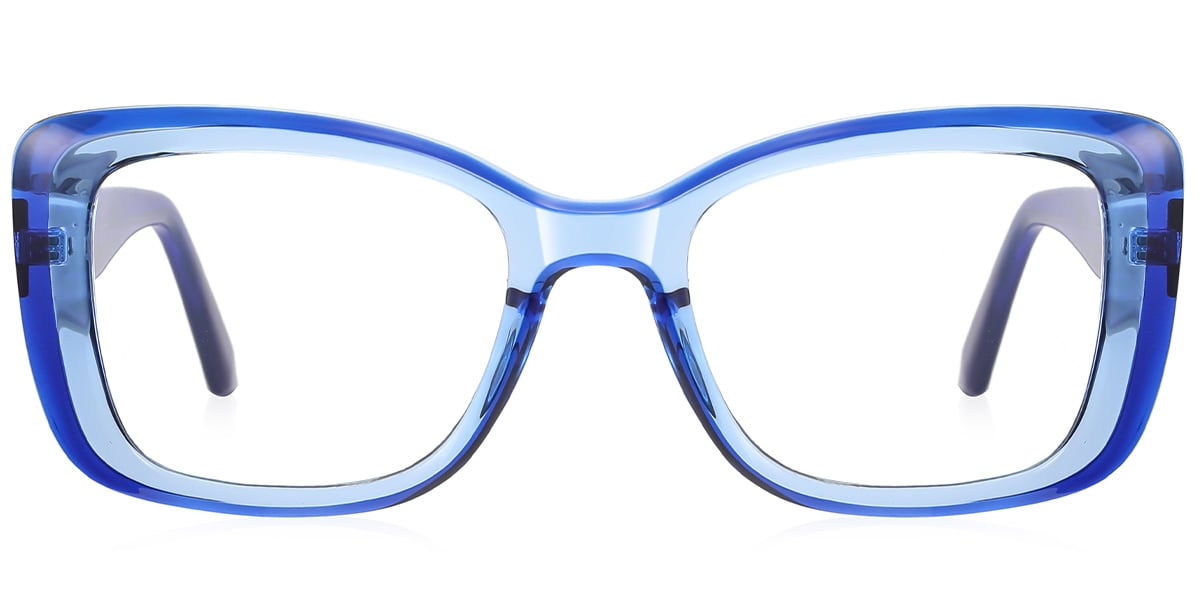 Rectangle Frame translucent-blue