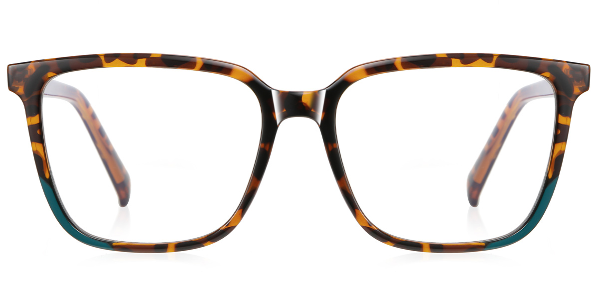 Square Frame pattern-tortoiseshell