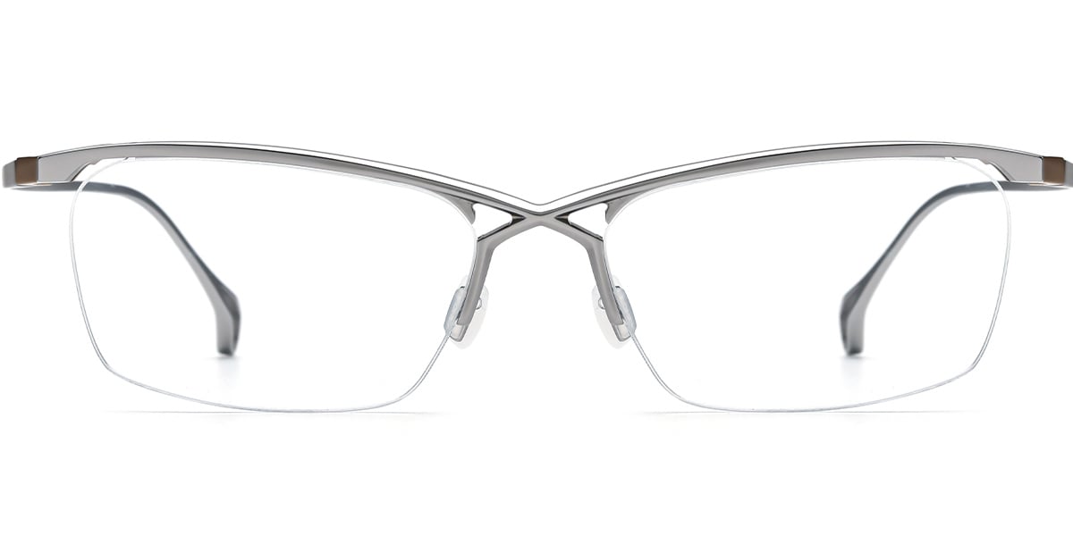 Titanium Rectangle Frame silver