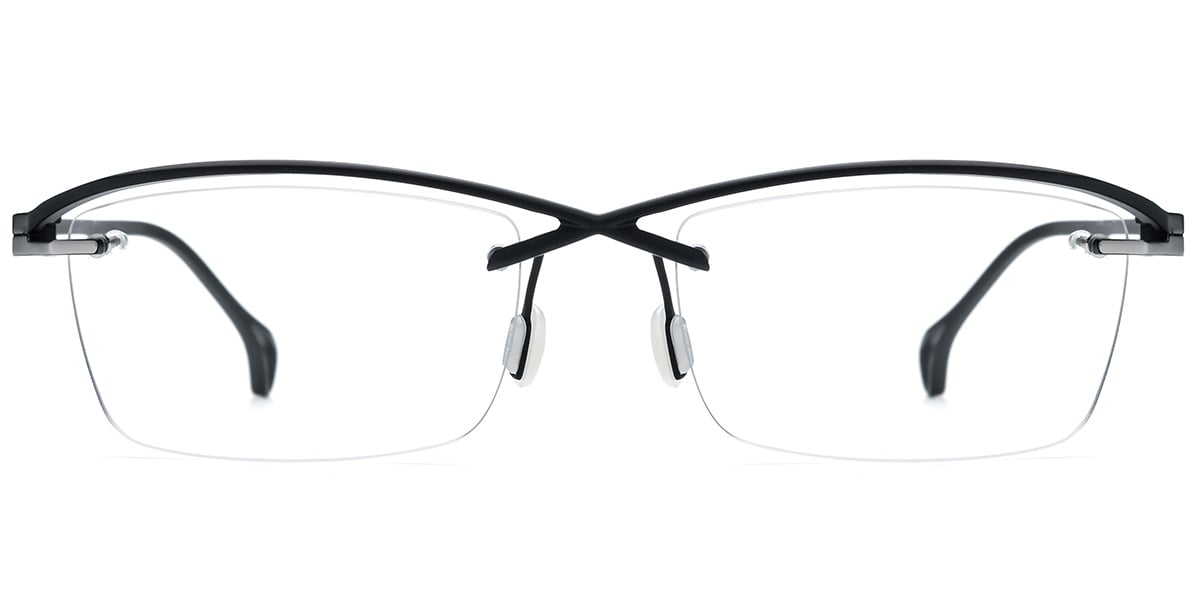 Titanium Rectangle Frame black