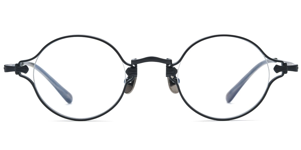 Titanium Round Frame black