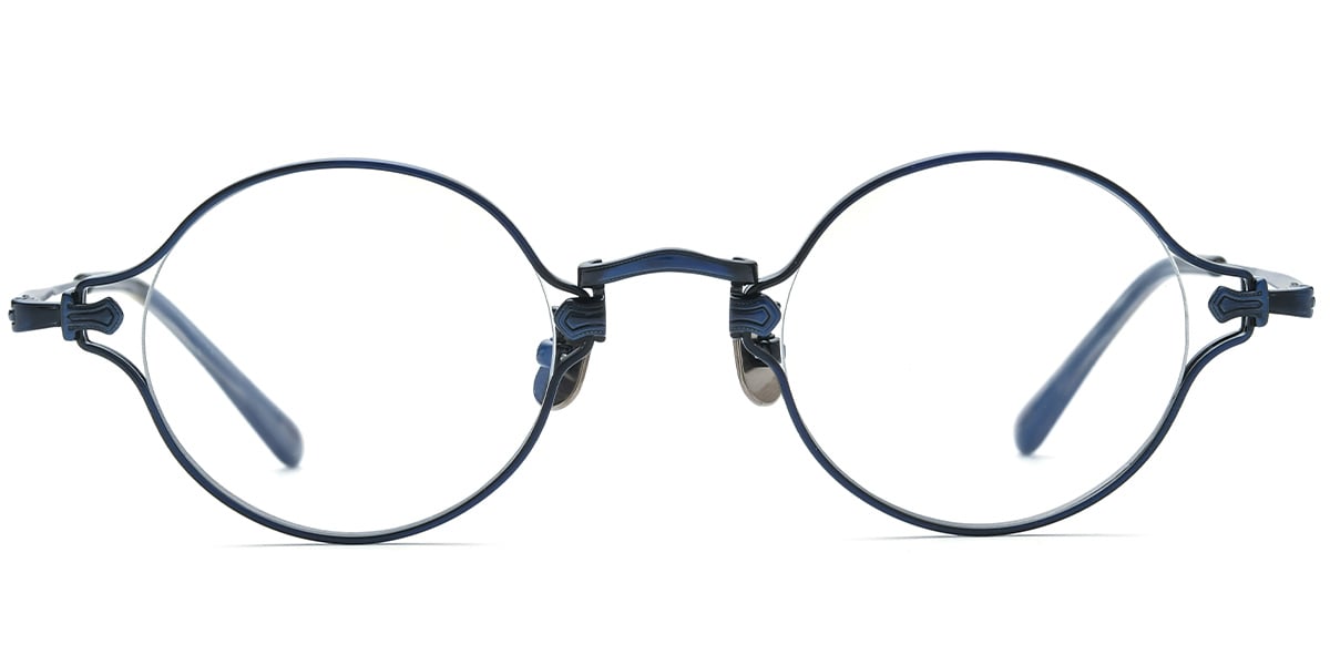 Titanium Round Frame blue