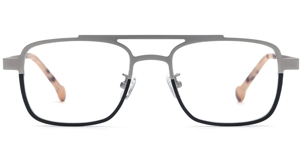 Titanium Square Frame pattern-grey