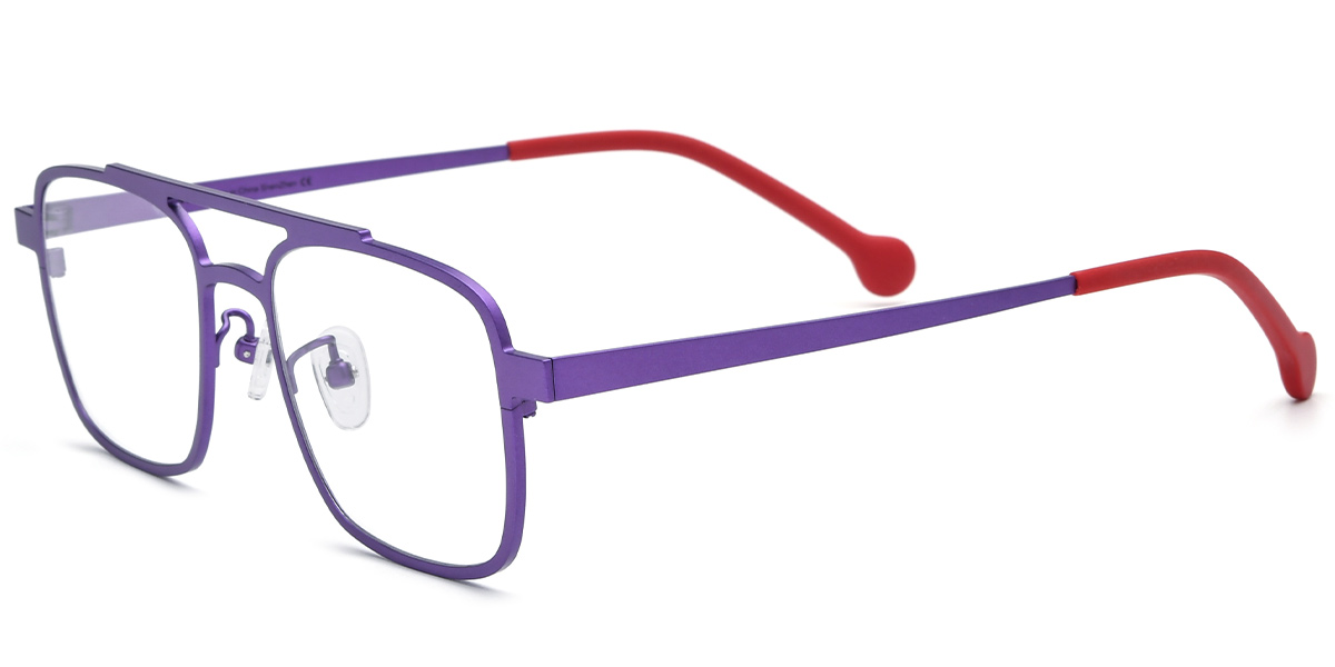 Titanium Square Frame purple