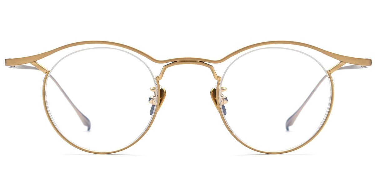 Titanium Round Frame gold